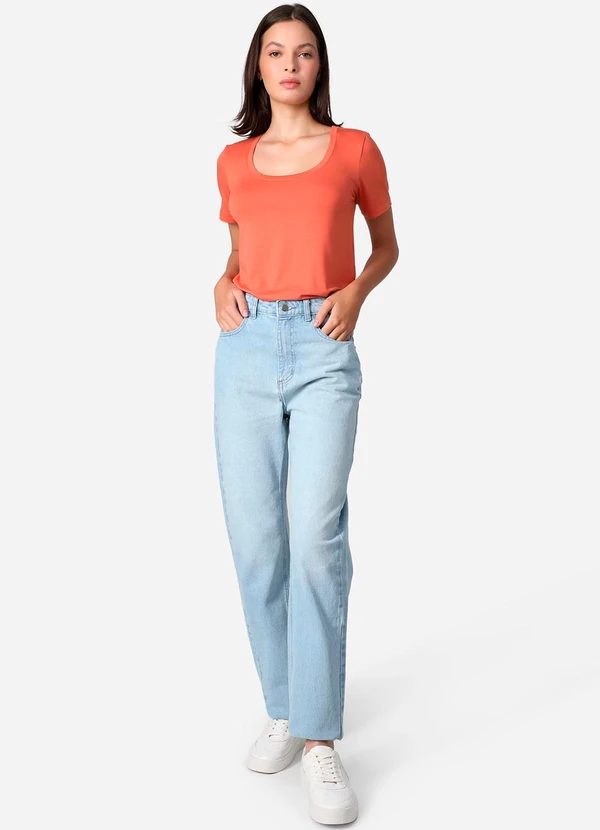 Basicamente - Tech T-Shirt Modal U Premium Marrom Telha 2