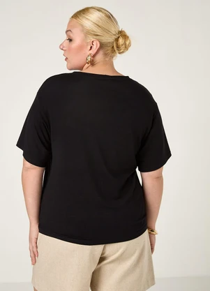 Elegance - Tshirt Ano Novo com Estampa Termocolante Preto - ELEGANCE