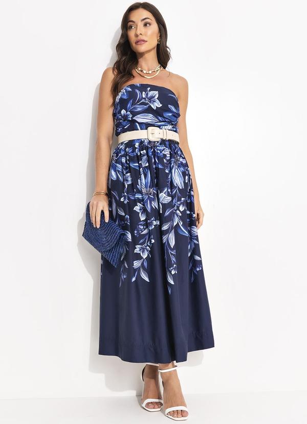 Farm - Blusa Floral Tati Azul 3