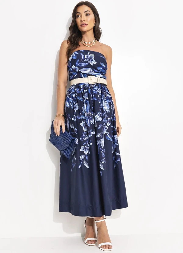 Farm - Blusa Floral Tati Azul 3