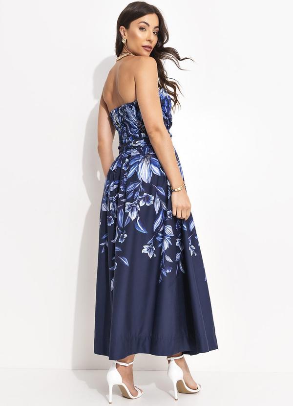 Farm - Blusa Floral Tati Azul 5