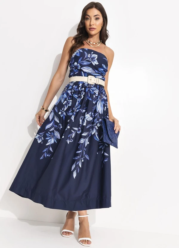 Farm - Blusa Floral Tati Azul 7