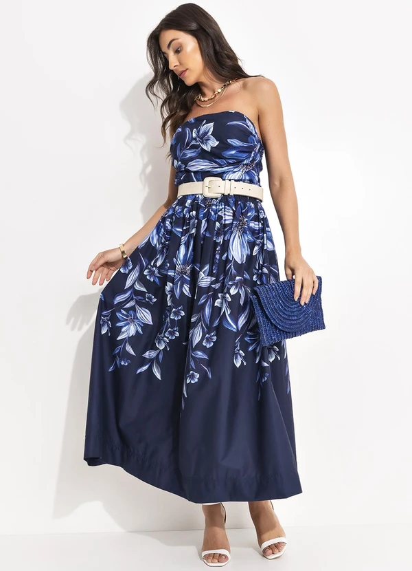 Farm - Blusa Floral Tati Azul 8