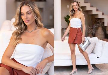 Blusa Off White em Malha Crepe