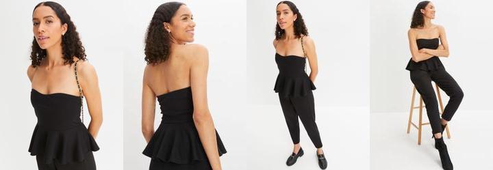 Blusa Preta em Malha Crepe