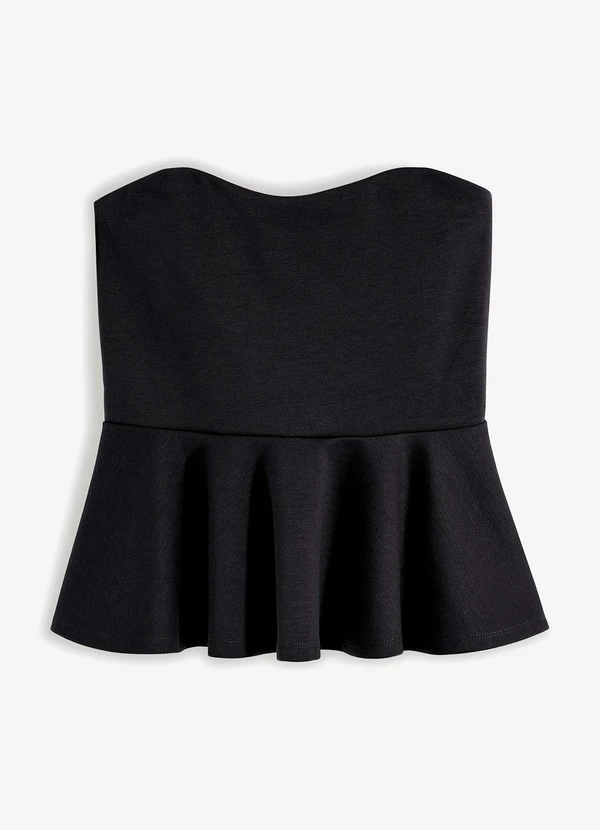 bonprix - Blusa Preta em Malha Crepe 8