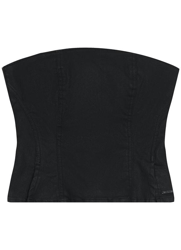 Enfim - Blusa sem Alça Jeans Preto