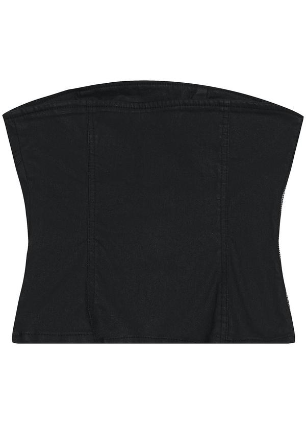 Enfim - Blusa sem Alça Jeans Preto 2