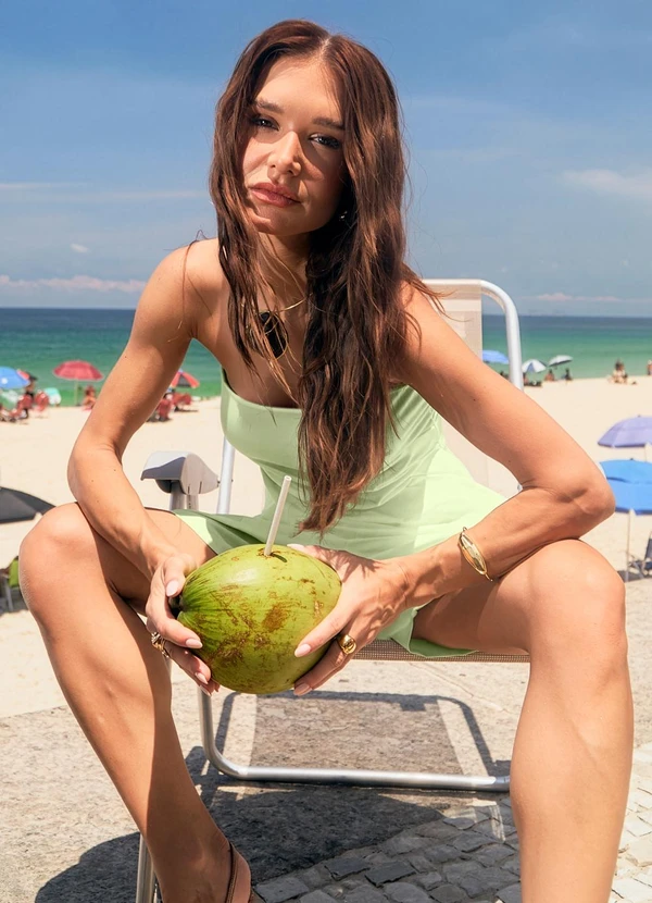 Naguchi - Blusa Tomara que Caia com Pregas Chestnut