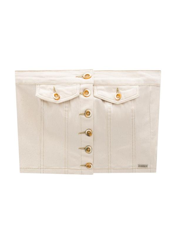 Enfim - Top Areia sem Alça em Sarja 3