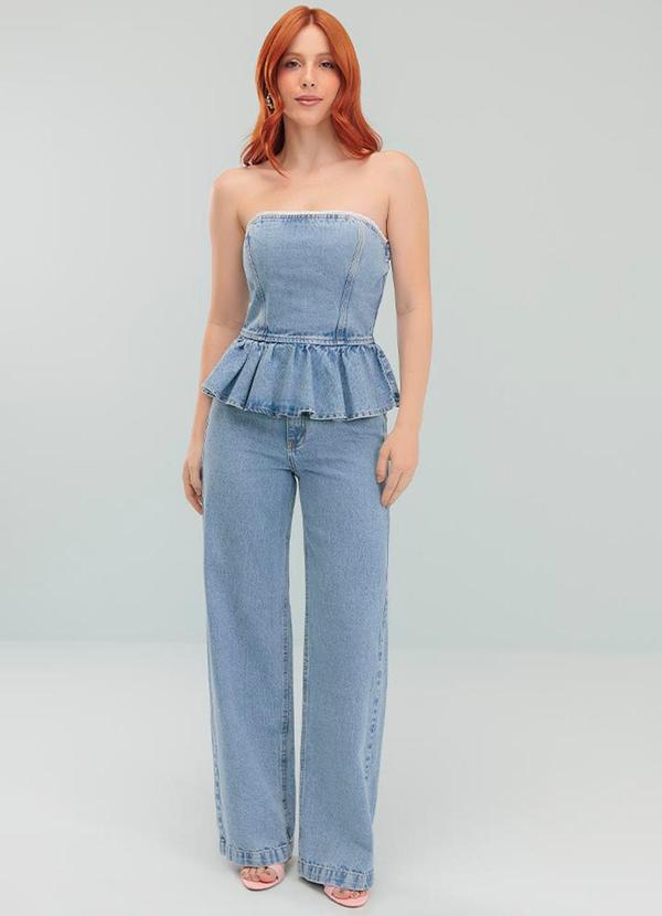 Angel - Top Denim Azul 3