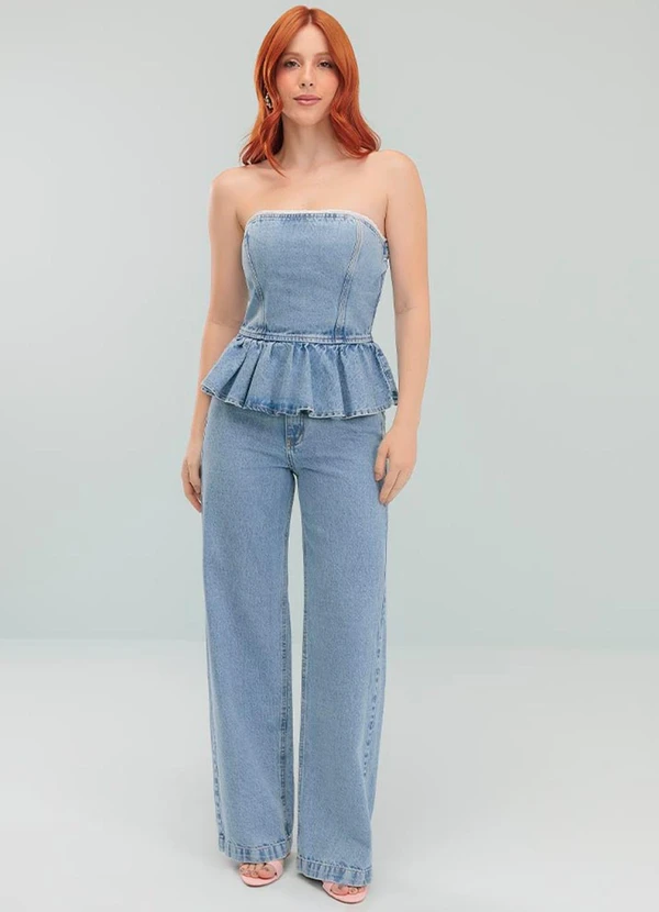 Angel - Top Denim Azul 3