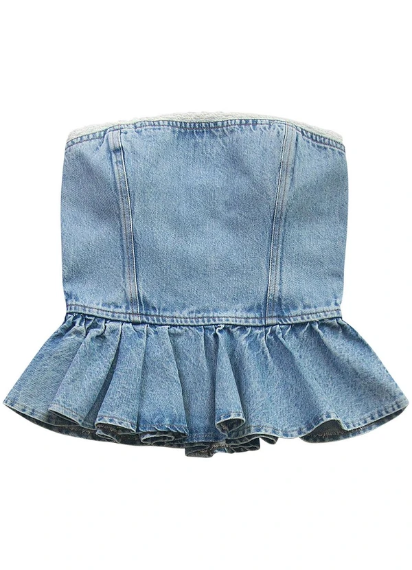 Angel - Top Denim Azul 4
