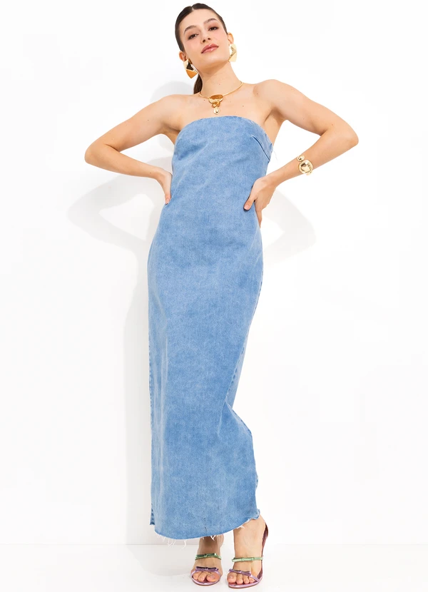 Colcci - Vestido Jeans Azul