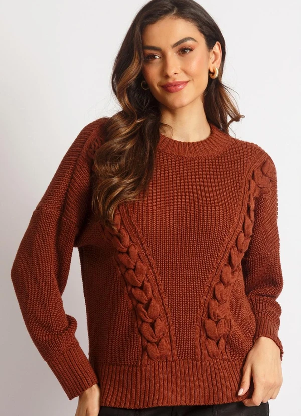 Doce Tom - Blusa Tricot Amely Terracota
