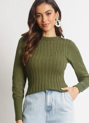 Doce Tom - Blusa Tricot Isabela Verde - DOCE TOM