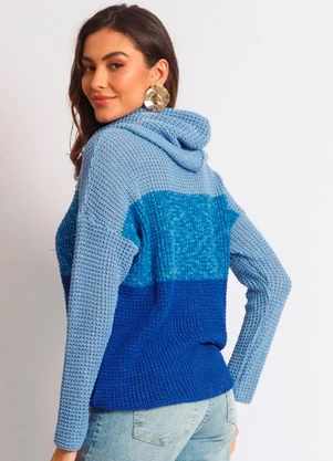 Doce Tom - Blusa Tricot Layla Azul - DOCE TOM