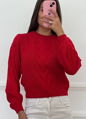 Doce Tom - Blusa Tricot Giseli Red Night - DOCE TOM