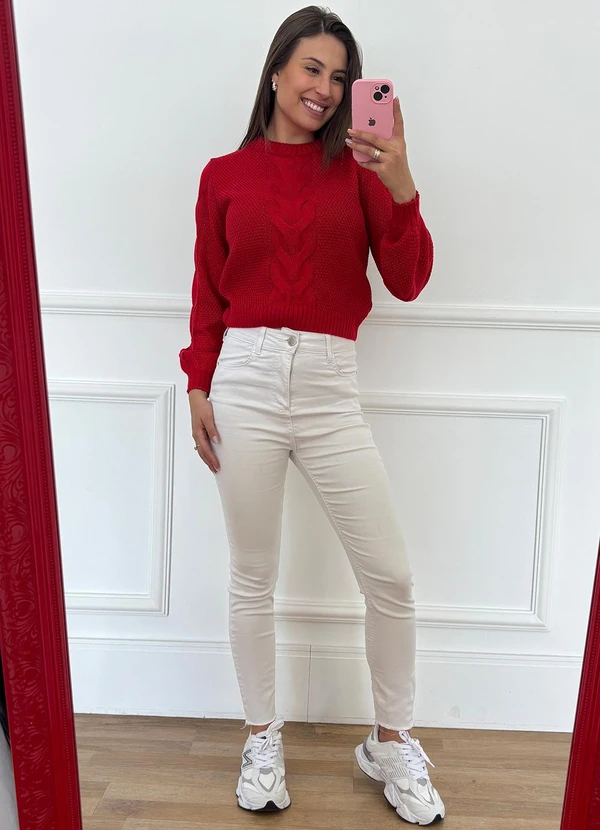 Doce Tom - Blusa Tricot Giseli Red Night 2