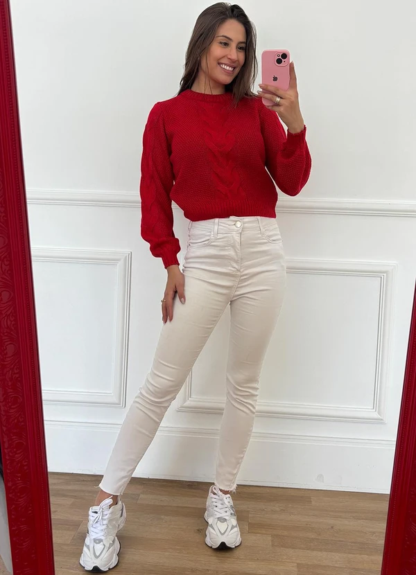 Doce Tom - Blusa Tricot Giseli Red Night 3