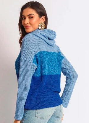 Doce Tom - Blusa Tricot Layla Azul - DOCE TOM