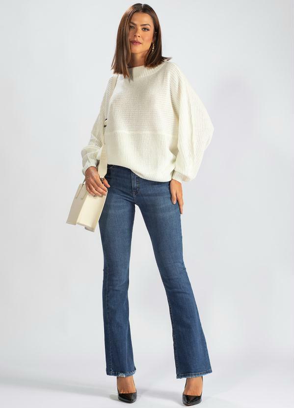 Hering - Blusão de Tricot Manga Longa Branco 3