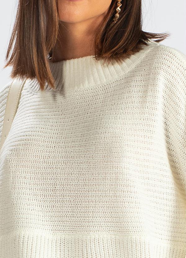 Hering - Blusão de Tricot Manga Longa Branco 6