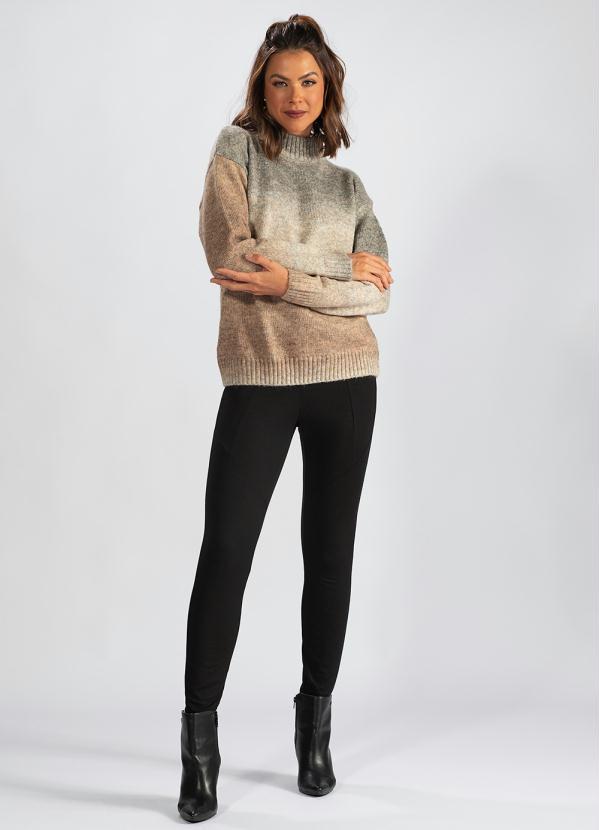 Hering - Blusão Feminino de Tricot Marrom 3