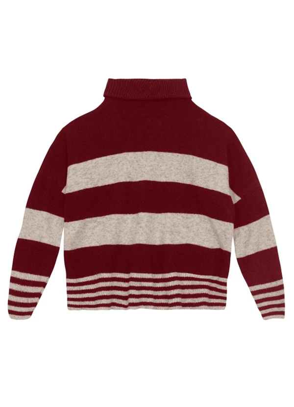 Essendi - Blusão Feminino em Tricot Bordô 7