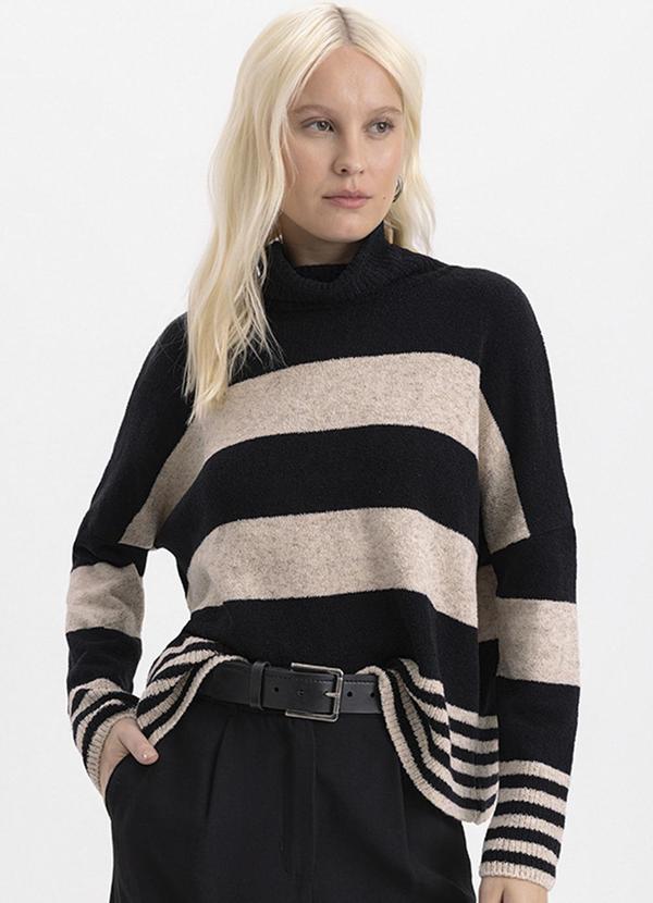 Essendi - Blusão Feminino em Tricot Preto