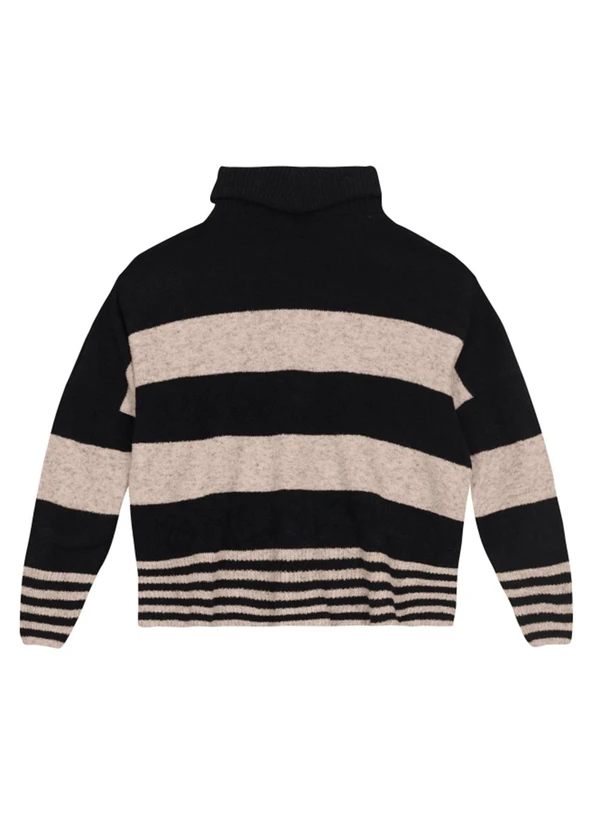 Essendi - Blusão Feminino em Tricot Preto 3