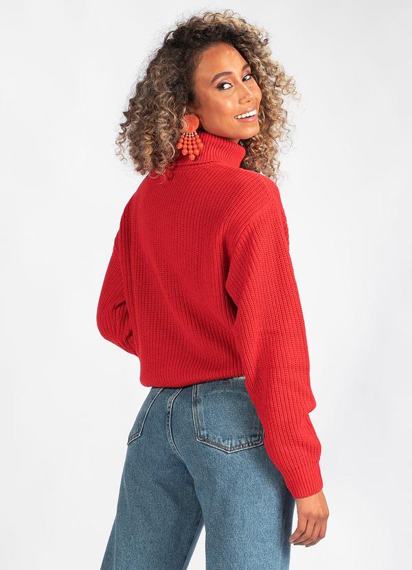 Hering - Blusão Gola Alta em Tricot Vermelho 2