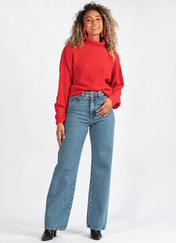 Hering - Blusão Gola Alta em Tricot Vermelho 3