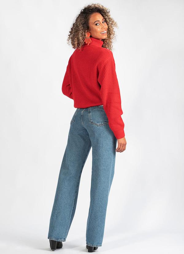 Hering - Blusão Gola Alta em Tricot Vermelho 4