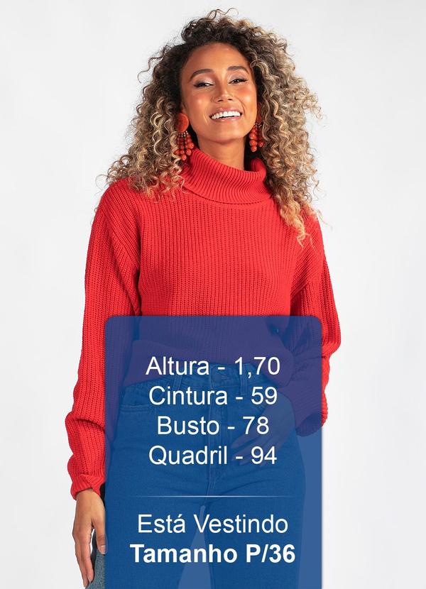 Hering - Blusão Gola Alta em Tricot Vermelho 5