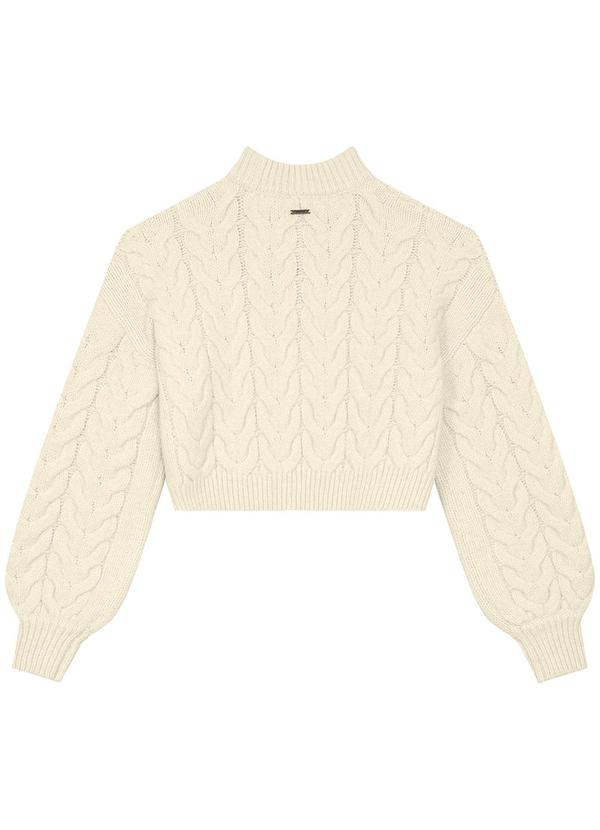 Enfim - Blusão Suéter em Tricô Bege 2