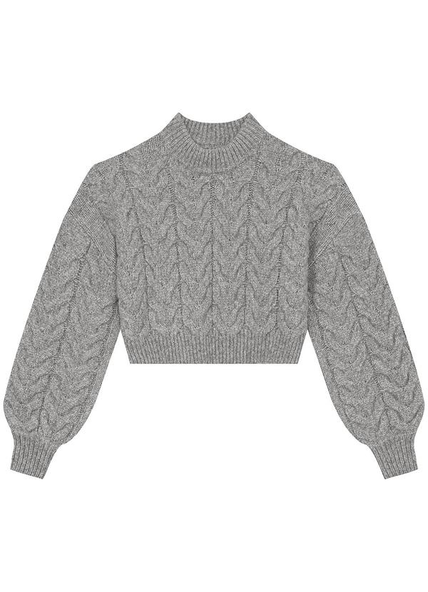 Enfim - Blusão Suéter em Tricô Cinza 3