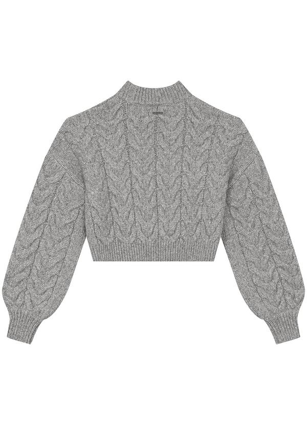 Enfim - Blusão Suéter em Tricô Cinza 4