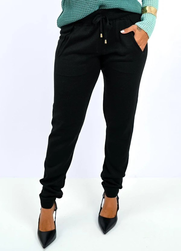 Doce Tom - Calça Tricot Heloisy Preto