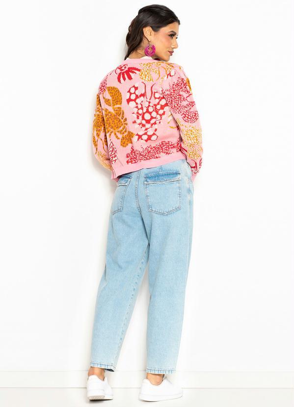 Farm - Cardigan Curto de Tricot Lagostinha Rosa 4