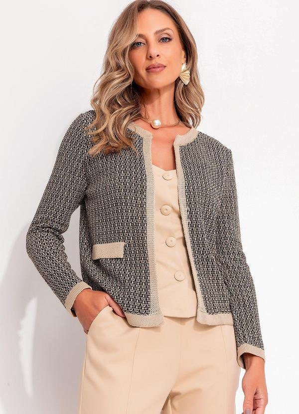 Quintess - Cardigan Metalizado em Tricô 7