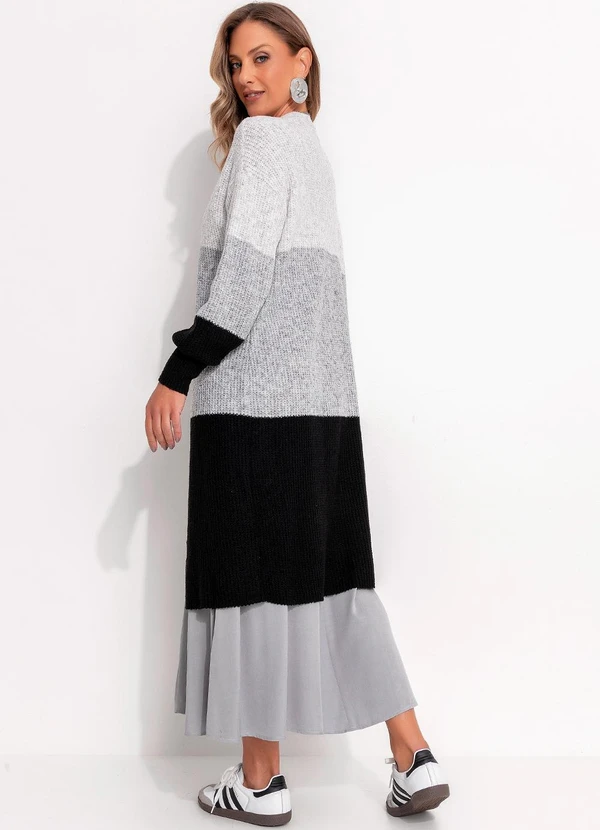 Quintess - Cardigan Preto em Tricô 4