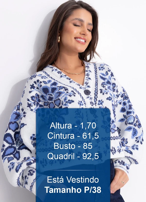 Farm - Cardigan Tricot Porcelana Off White 5