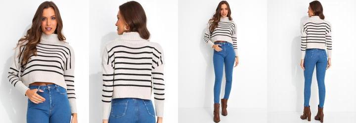 Casaco Cinza em Tric