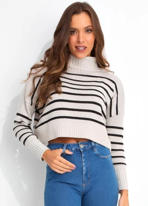 Rosalie - Casaco Cinza em Tricô - ROSALIE