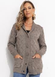 Casaco Cinza em Tric