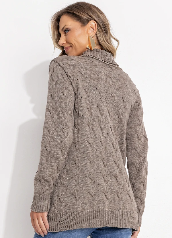 Quintess - Casaco Cinza em Tricô 2