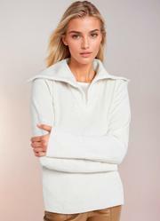 Casaco com Zper Off White