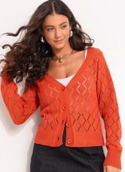 Casaco Coral em Tric