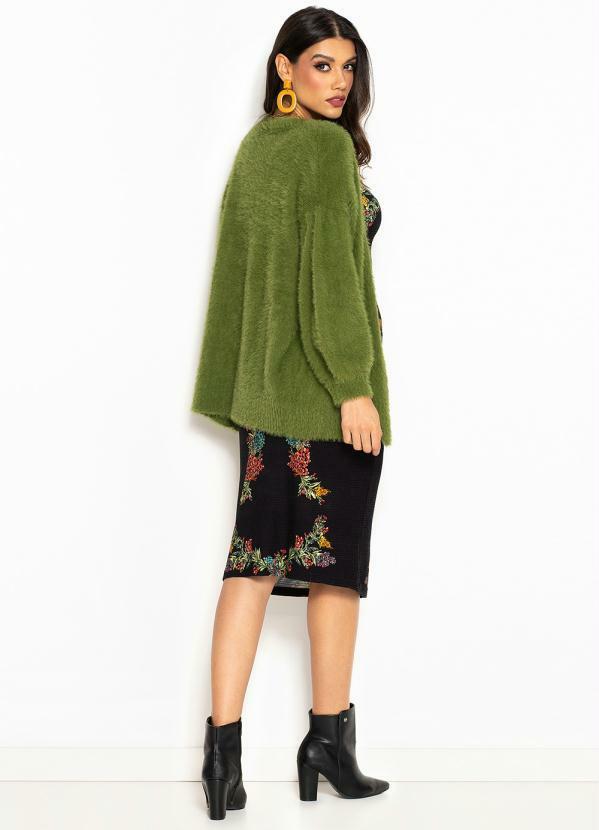 Farm - Casaco de Tricot Pelinho Verde 5